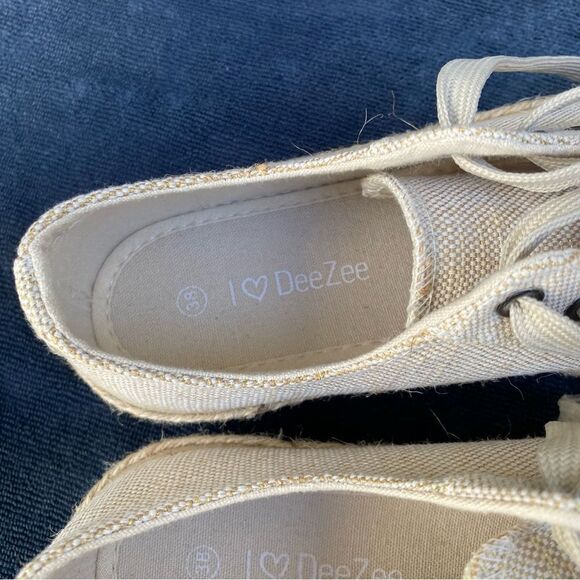 Women's Canvas Espadrille Sneakers size 7.5 NEW - Picture 4 of 6